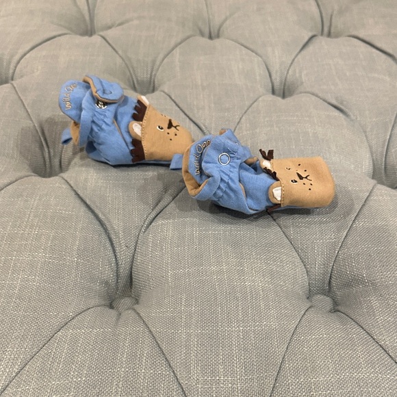 Robeez Blue and Tan Kids Slippers - Picture 4 of 6